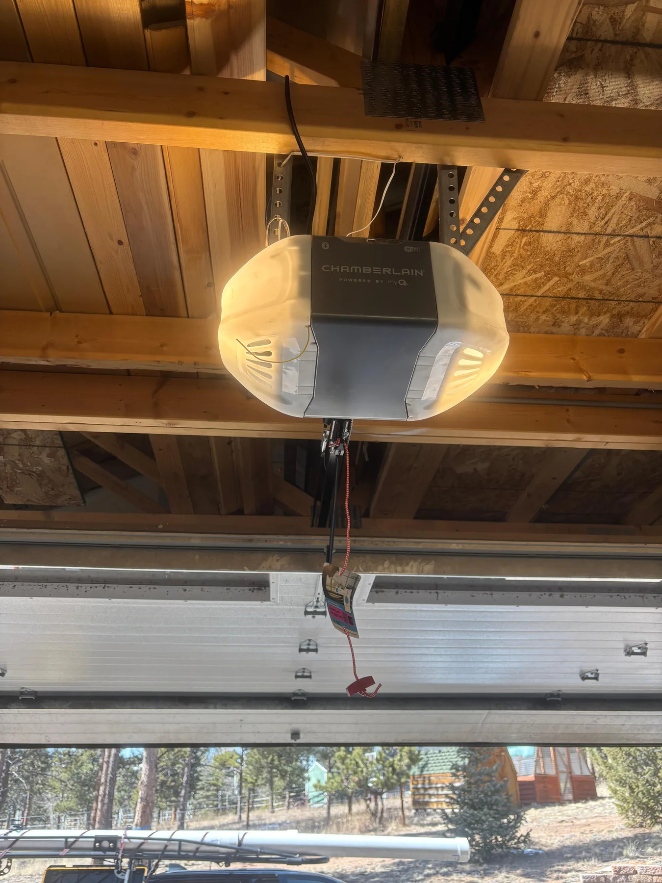 Three-quarter horsepower garage door opener installed in Monument in February 2026